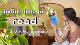 reading routine finding time to read with a busy schedule