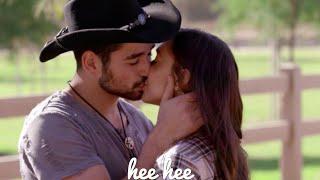 Alexis Ren and Alan Bersten DWTS kiss