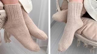 LEARNING HOW to knit SOCKS easily and simply  PERFECT for YOURSELF and for A GIFT 