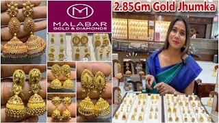 Malabar Gorgeous Gold Earrings Designs With Price Malabar 22Kt Gold Jhumka Designs With Price 2023