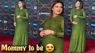 Pregnant Hiba Bukhari At Hum Awards 2024 #humawards2024