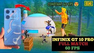 INFINIX GT 10 PRO BGMI 60 FPS FULL MATCH WITH FPS METER  GRAPHICS  CONSTANT 60 FPS