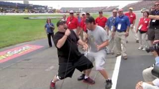 Adam Sandler and Kevin James Gentleman Start Your Engines - 2010 Heluva Good 400