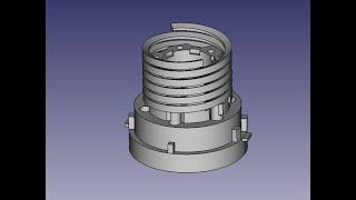 FreeCad Аддитивная спираль