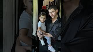 Nick Jonas Shows Newly Shaved Head With His Daughter Malti