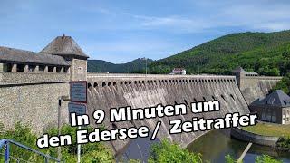 In 9 Minuten um den #Edersee   Zeitraffer Biketour