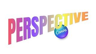 Canva Text Effect Perspective Typography Tutorial with Gradient Color