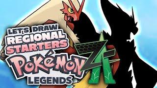 Drawing Potential Starters from Pokémon Legends ZA Leaks