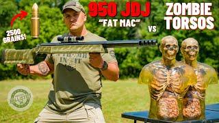 950 JDJ FAT MAC vs Zombie Torsos The World’s Most Powerful Rifle