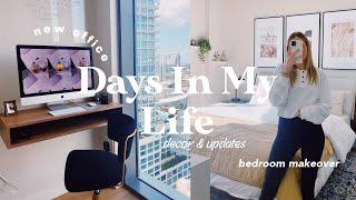 vlog bedroom makeover new office space & hospital update