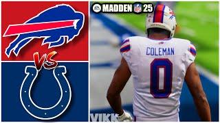 Bills vs Colts Week 10 Simulation Madden 25 Rosters