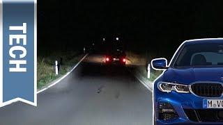 Laserlicht & adaptive LED-Scheinwerfer mit Selective Beam im 3er BMW G20 im TestNachtfahrt