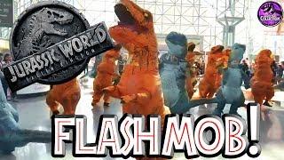 DINOSAURS FLASH MOB  Jurassic World  New York Toy Fair