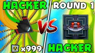 So I HACKED Bloons TD Battles... INFINITE MONEY VS HYPERSONIC TOWERS  HACKER VS HACKER