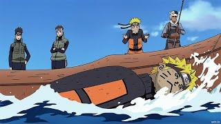 Naruto was captured as bait for a sea monster and the Nine-Tails was unsealed