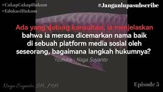 Pencemaran nama baik di media sosialpasal apa saja yg dapat digunakan #cakapcakaphukum#edukasihukum