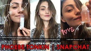 Phoebe Tonkin  Glossiers Snapchat Take Over Morning Routine  The Originals Set