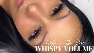 WHISPY VOLUME FULL SET LASH WITH ME  HOW TO WHISPY LASHES