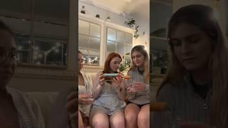 Me and the besties try orange wine Pt 3  #orangewine #tastetest #drink #girls #BestFriends