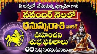 DHANU Rashi  Sagittarius  Predictions for NOVEMBER 2024 Rashifal  Monthly Horoscope #rasiphalalu