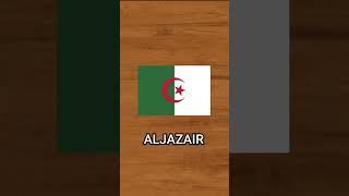 Bendera negara Aljazair#shorts