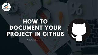 How to Document your Project in GitHub