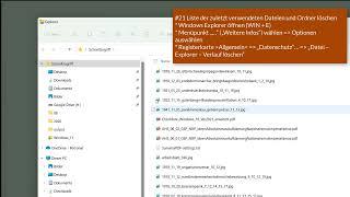 21 Windows 11 - Liste der zuletzt verwendeten Dateien und Ordner löschen