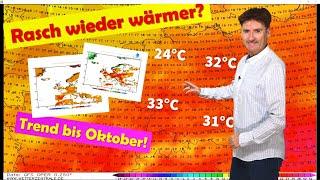 WARNUNG Heute UNWETTER Wen trifft es zuerst? Nach Hitzepause wieder wärmer Der August überrascht