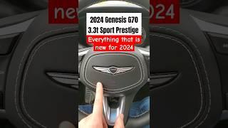 Whats New 2024 Genesis G70 3.3T Sport Prestige.