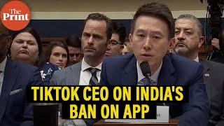 Lot of risks hypothetical- TikTok CEO Shou Zi Chew Read on India ban on the app