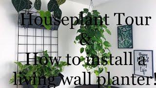 Houseplant Bedroom Tour and living green wall idea