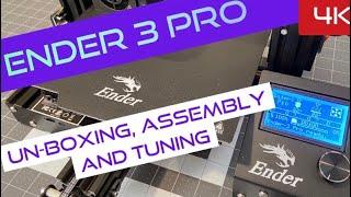 Ender 3 Pro  Un-boxing Full Assembly and Precision Tuning - Tutorial