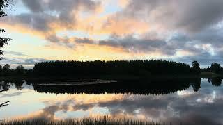 5.7.2024 Sonkajärvi Sunset in the bay  Auringonlasku Matkusjoen lahdella