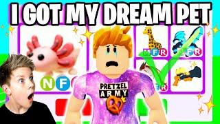 I GOT MY DREAM PET in Roblox Adopt Me Trading Axolotls