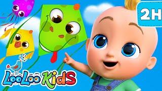 Lets Fly a Kite - Sing Along Cartoons & Kids Songs from LooLoo Kids Nursery Rhymes
