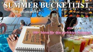 der perfekte Sommer ️ die *ultimative* Summer Bucketlist & 100+ Ideen dafür 