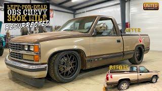 LEFT-FOR-DEAD OBS CHEVY BEGINS PROTOURING MAKEOVER  4 link coilover suspension wheelstires