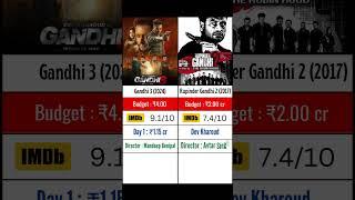 Gandhi 3 Day 1 Collection vs Rupinder Gandhi 2 comparison Collection HitFlop  #devkharoud