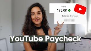 How much YouTube paid me with 5000 subscribers YouTube Paycheck