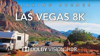 Driving Las Vegas in 8K HDR Dolby Vision - Zion Utah to Las Vegas Nevada