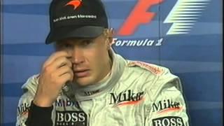 Belgian GP 1999 - Lehdistötilaisuus Coulthard ja Häkkinen