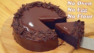 No Oven Chocolate Cake Only 3 Ingredients