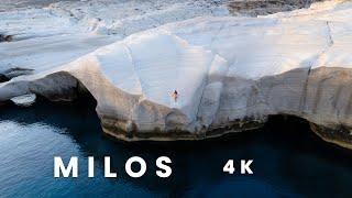 The Best Beaches in Milos Greece  Cinematic Drone Showcase 4k