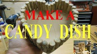 Heart-shaped candy dish Woodworking project