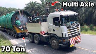 Multi Axle Truck Beban 70 Ton Mendaki Bukit Kodok