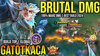 GATOTKACA BEST BUILD 2024  BUILD TOP 1 GLOBAL GATOTKACA GAMEPLAY  MOBILE LEGENDS