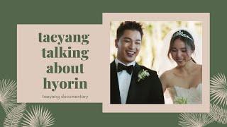 Taeyang talking about Min Hyorin