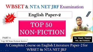 Best 50 Non-fiction in English Literature in Bengali NET JRF ENGLISH PAPER-2