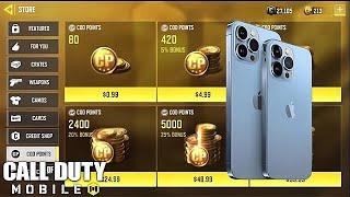 How To Purchase CP in IPhone IPad  Purchasing CPs In Codm Game For Weapons And Crates