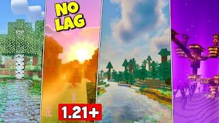 Top 6 Best *NEW* Minecraft Bedrock 1.21+ Ultra Realistic Shaders Low - High End Devices NO LAG